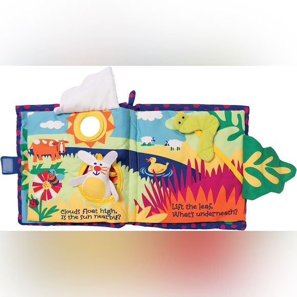 New Manhattan Toy Soft Activity Book wTethered Toy, “Sunny Day Come And Play” - Picture 5 of 10